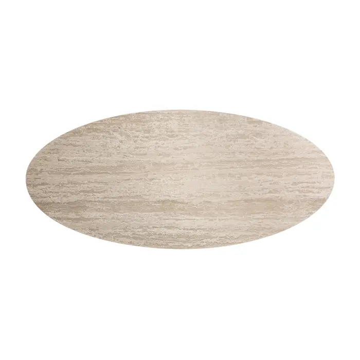 Обеденный стол Thiennes 220x100 из светло-коричневого травертина