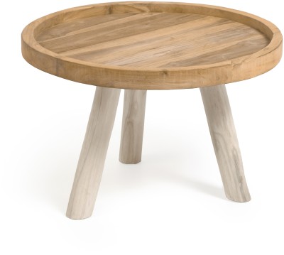 Кофейный столик Glenda из массива тика Ø 55 см