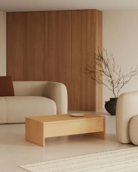 Abilen Подъемный журнальный столик из дуба 110 x 60 см FSC 100%