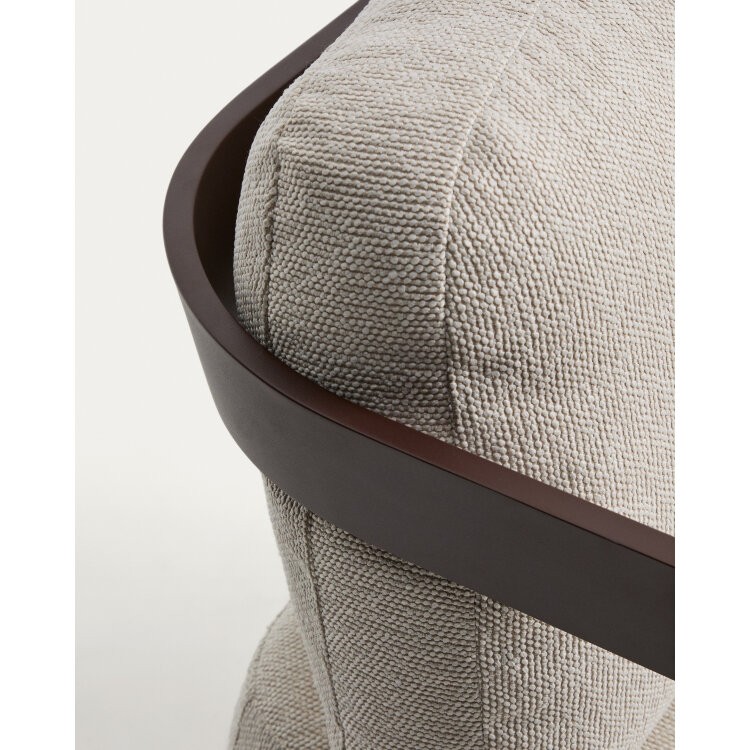 Уличный 3-х местный диван Tamaris из алюминия коричневого цвета, 217 см