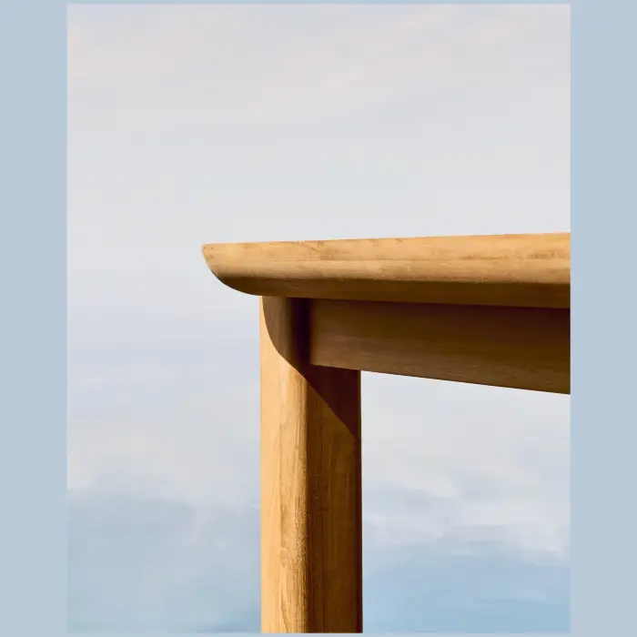 Стол Icaro из массива тикового дерева, 220 x 102 см