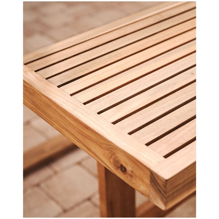 Canadell Уличная скамейка из 100% переработанного тикового дерева 130 см