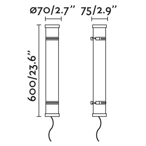 Уличный настенный светильник Scuba черный 20W 3000K