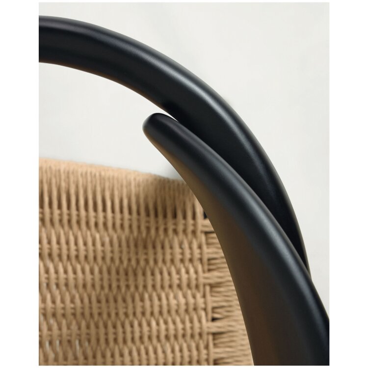 Стул Glynis черный натуральный