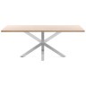 Стол обеденный Arya натуральный на хромированных ножках 200x100