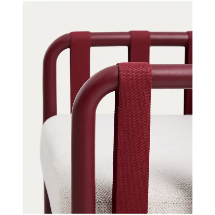 Комплект уличной мебели Omala из бордового алюминия и веревки