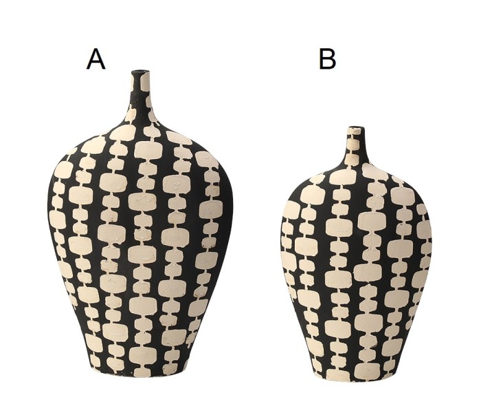 Ваза Black And White Narrow Mouth Vase A