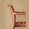 Уличный стул Isabellini из пластика терракотового цвета