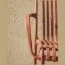 Уличный стул Isabellini из пластика терракотового цвета
