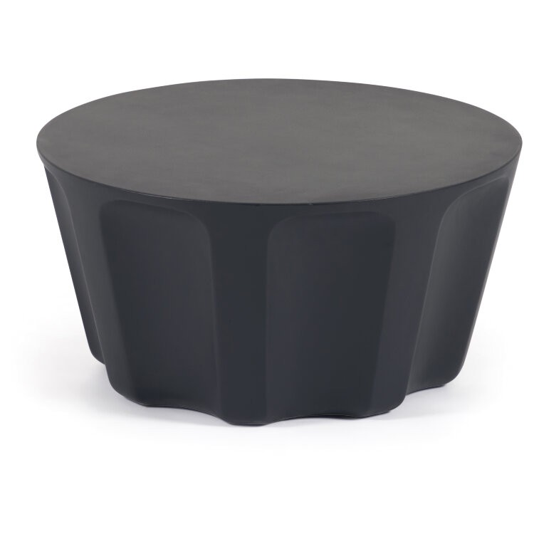 Круглый журнальный столик Vilandra из бетона для улицы