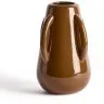 Ваза Odra из коричневой керамики с глянцевой отделкой, 25,5 см
