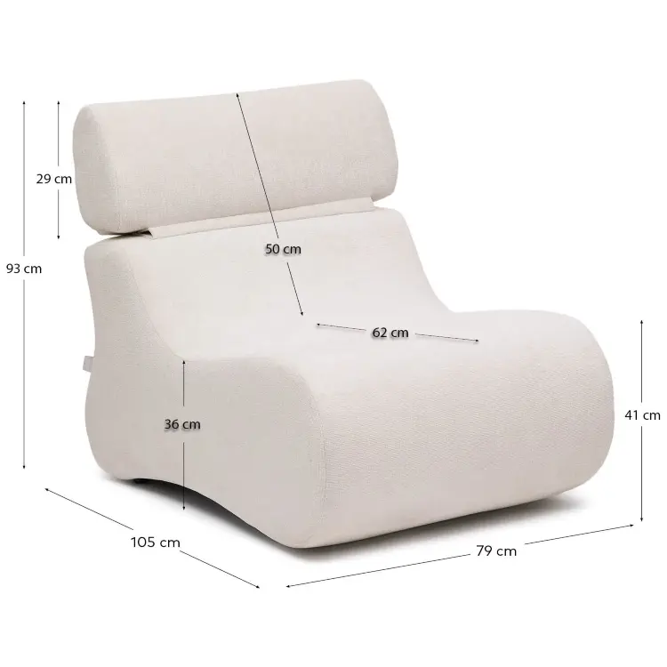 Club Кресло перламутрового цвета из шенилла