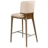 Барный стул 4208 из кремовой экокожи