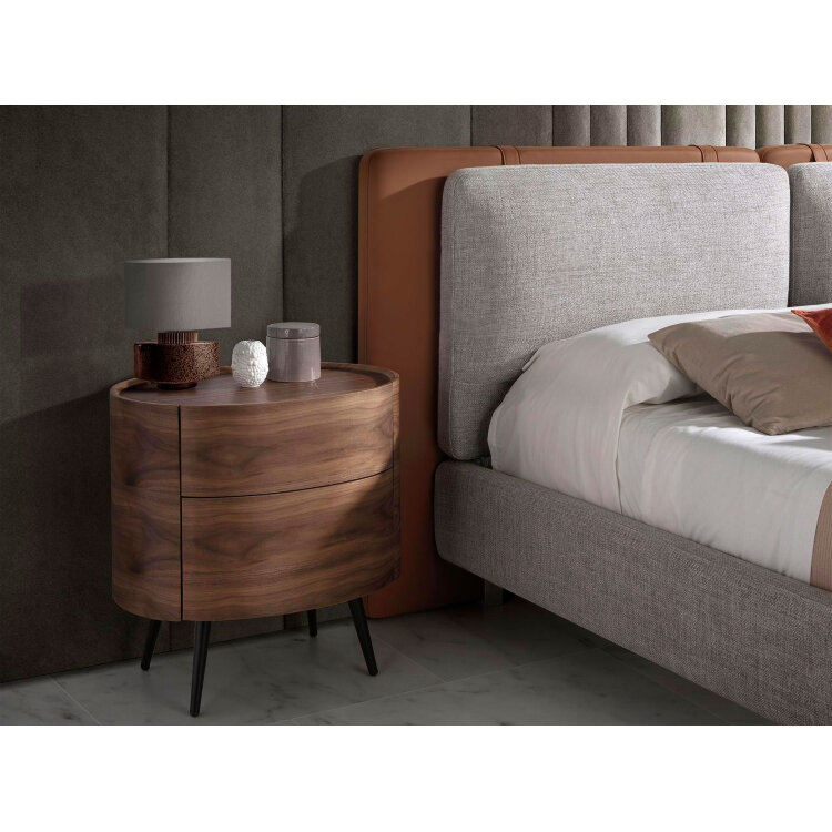 Овальная прикроватная тумбочка AC2001NS /7074