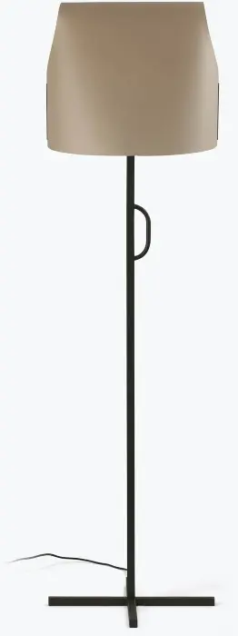 Торшер для гостиной Luang Черный/CAMEL