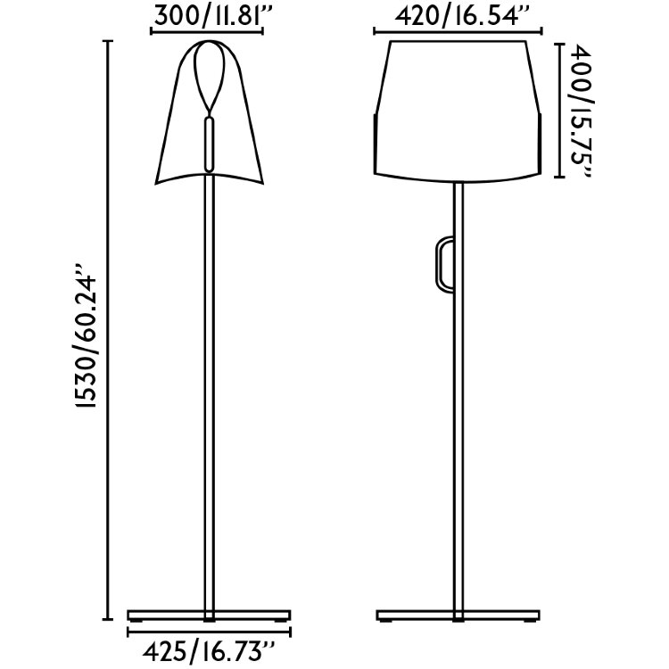 Торшер для гостиной Luang Черный/CAMEL
