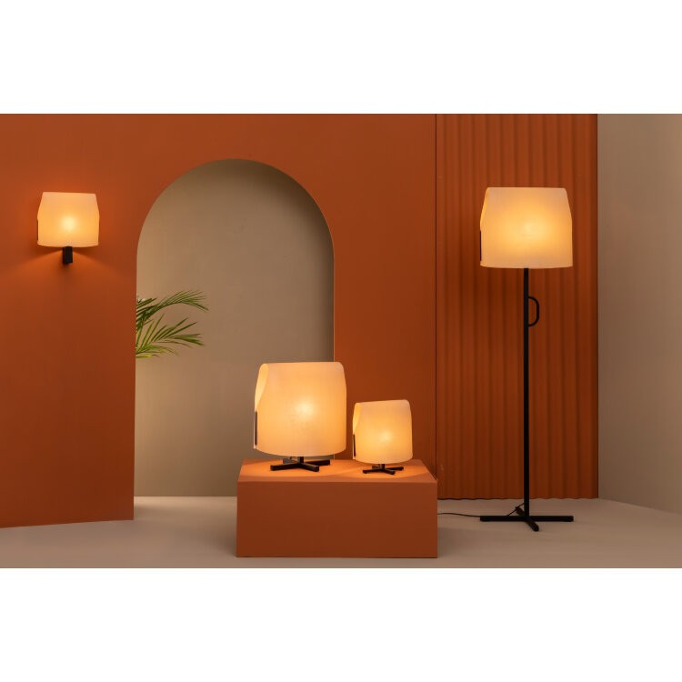 Торшер для гостиной Luang Черный/CAMEL