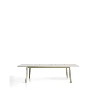 Раздвижной уличный стол Brela из алюминия цвета экрю 205(287) x 100 см