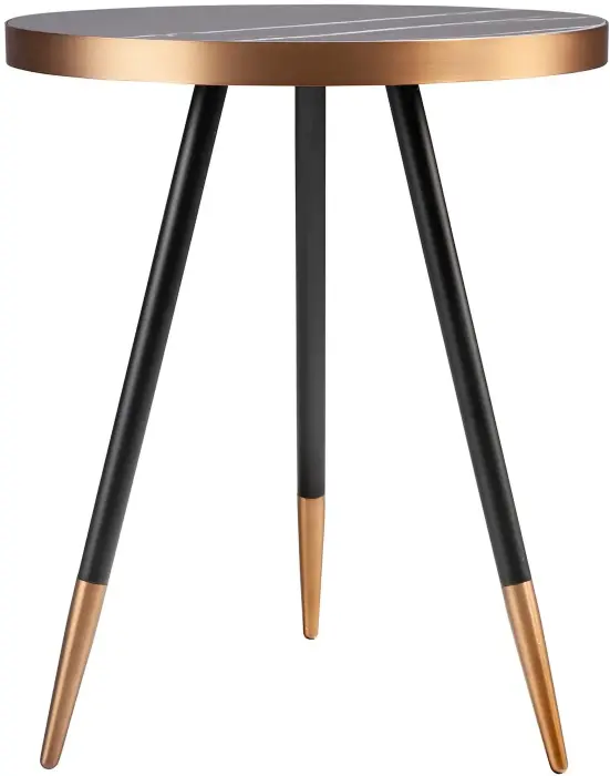 Круглый журнальный столик из стали и керамики CT1015-1AA /2069