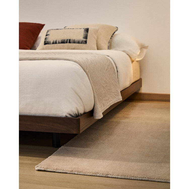 Основание кровати Norlen из орехового шпона с темной отделкой для матраса 180 x 200