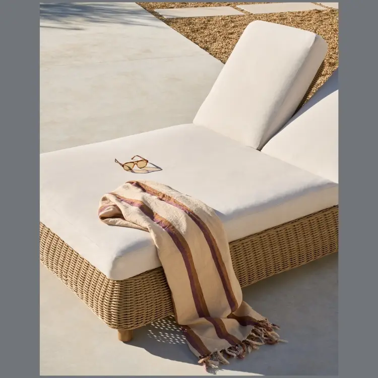 Двойной шезлонг Meria из искусственного ротанга