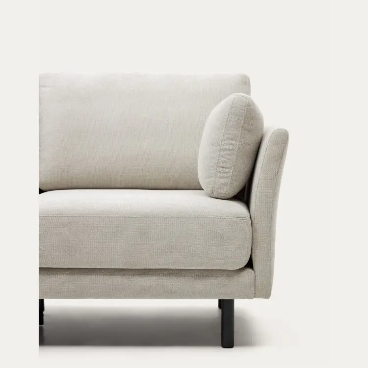 Gilma 3-х местный диван с правым/левым шезлонгом с черными ножками 260 cm