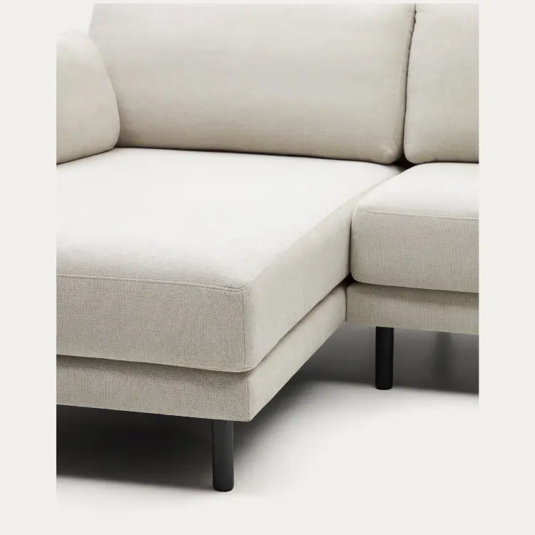 Gilma 3-х местный диван с правым/левым шезлонгом с черными ножками 260 cm