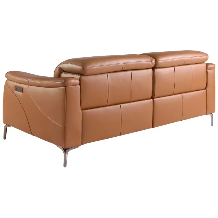 Диван 3-х местный с реклайнером 6181/KM6132-3P-M5676 из коричневой кожи