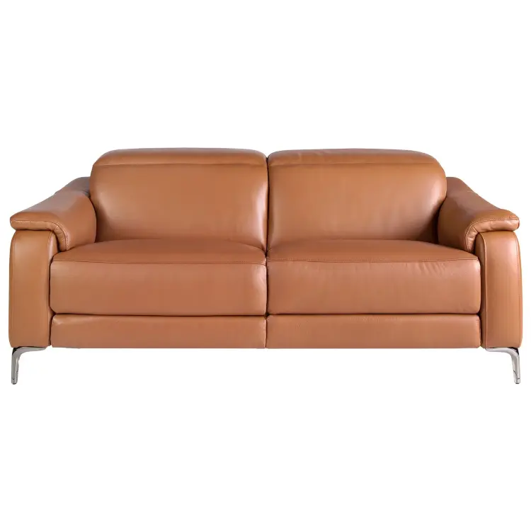 Диван 3-х местный с реклайнером 6181/KM6132-3P-M5676 из коричневой кожи