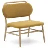 Кресло Helda из горчичного шенилла и массива дуба
