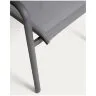 Уличный стул Luri из графитового алюминия и серого текстиля