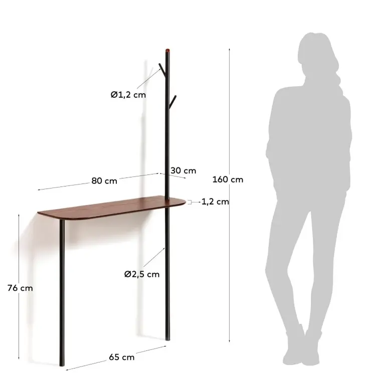 Консоль и вешалка Marcolina 80 x 160 см