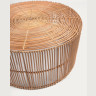 Набор Elmima из 2-х столиков из 100% ротанга с натуральной отделкой Ø 66 см и Ø 55 см