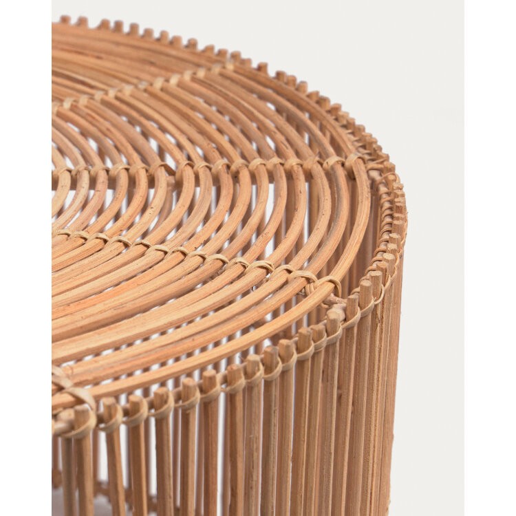 Набор Elmima из 2-х столиков из 100% ротанга с натуральной отделкой Ø 66 см и Ø 55 см