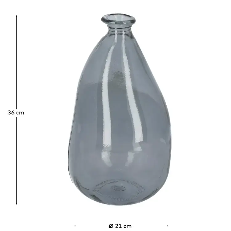 Ваза Lhad 36 cm синее стекло