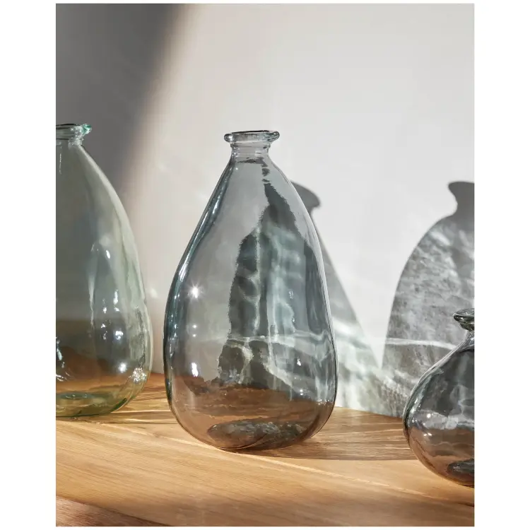 Ваза Lhad 36 cm синее стекло