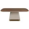 Прямоугольный обеденный стол 1166 из орехового и бежевого дерева