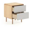 Прикроватная тумбочка Anielle из массива и ясеневого шпона 50 x 58 см