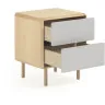 Прикроватная тумбочка Anielle из массива и ясеневого шпона 50 x 58 см