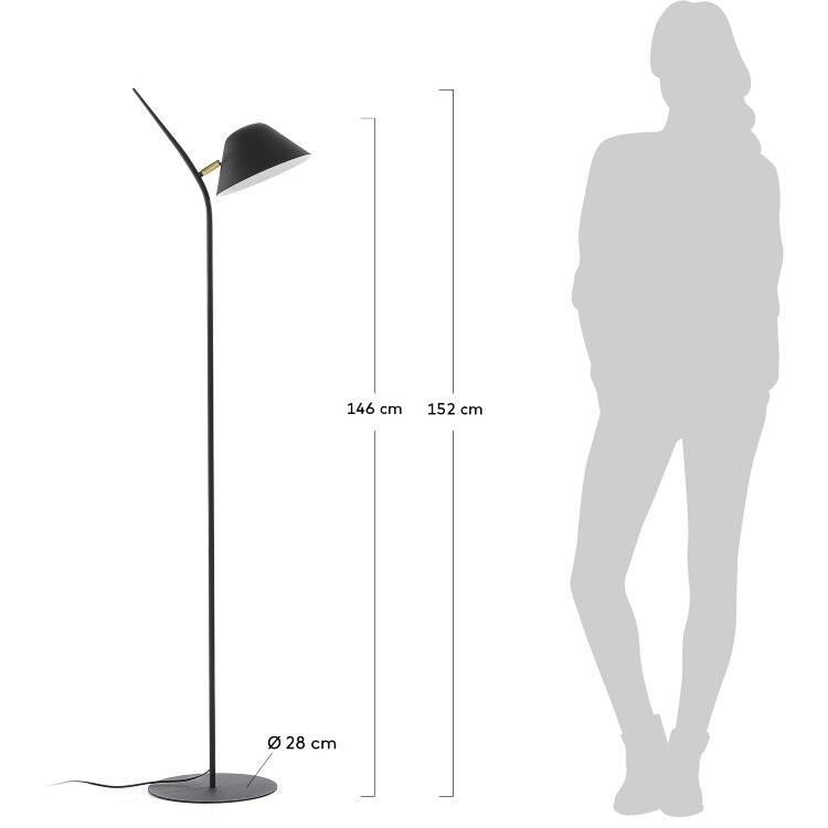 Торшер Mysti черный