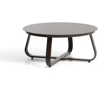 Уличный столик Tamaris из алюминия коричневого цвета Ø80 см