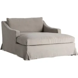 Кушетка ARSAC из бежевого льна