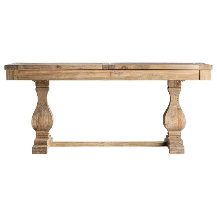 Прямоугольный раздвижной стол Berca натуральный цвет 180x90