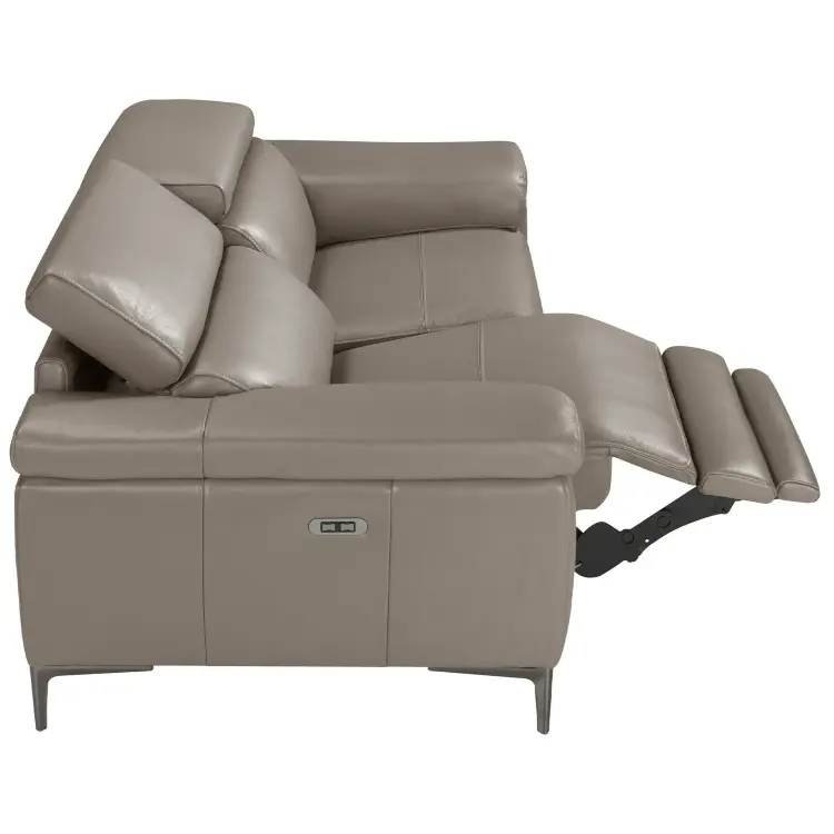 2-х местный диван 6121/5320-2P с обивкой из кожи и механизмом relax