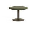 Уличный столик круглый Esilda зеленый из цемента и стали со столешницей Ø70 см