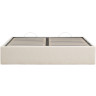 Основание кровати Nelzi из шенилла цвета экрю для матраса 160 x 200 см