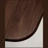 Стол Melvar из орехового шпона с основанием из матовой нержавеющей стали 220 x 110