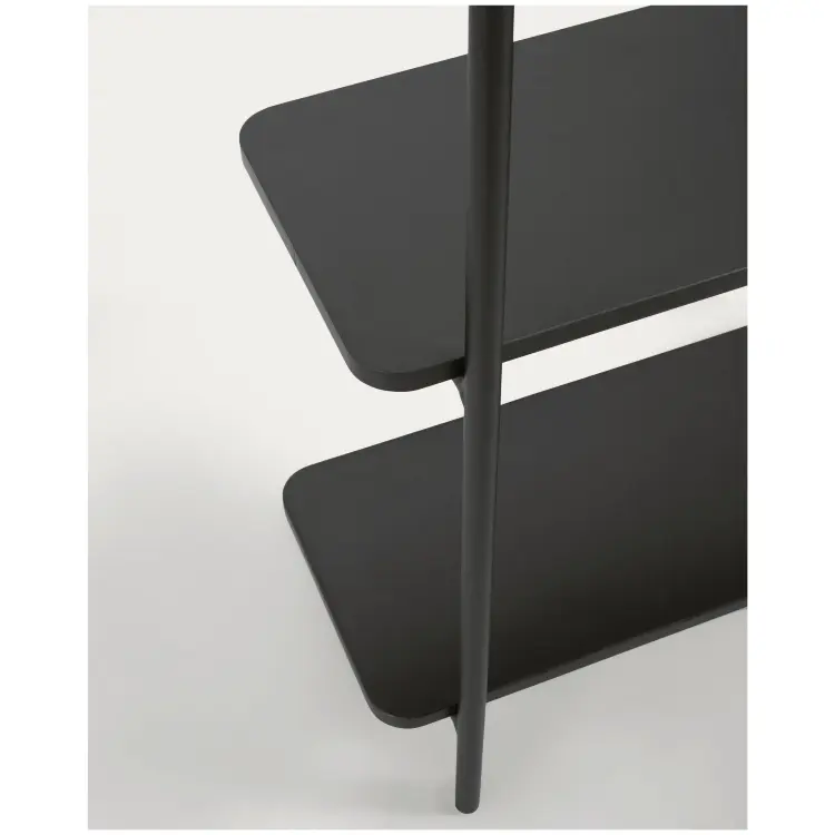 Вешалка для одежды Galatia из меламина и металла с черной отделкой 60 x 162 см