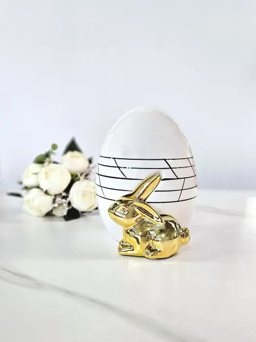 Статуэтка Line Rabbit egg