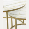 Набор из 2 приставных столиков Leonor Ø 80 см / Ø 50 см